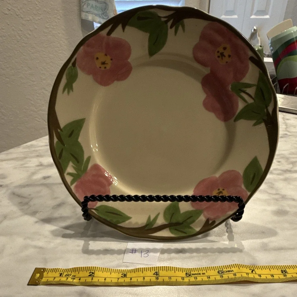 Franciscan Desert Rose Bread and Butter Plate 8 Inch Floral Earthenware Vintage